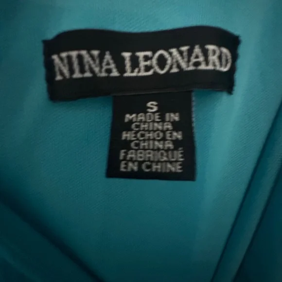 Turquoise Tiered Hem Maxi Dress Small - Picture 4 of 6